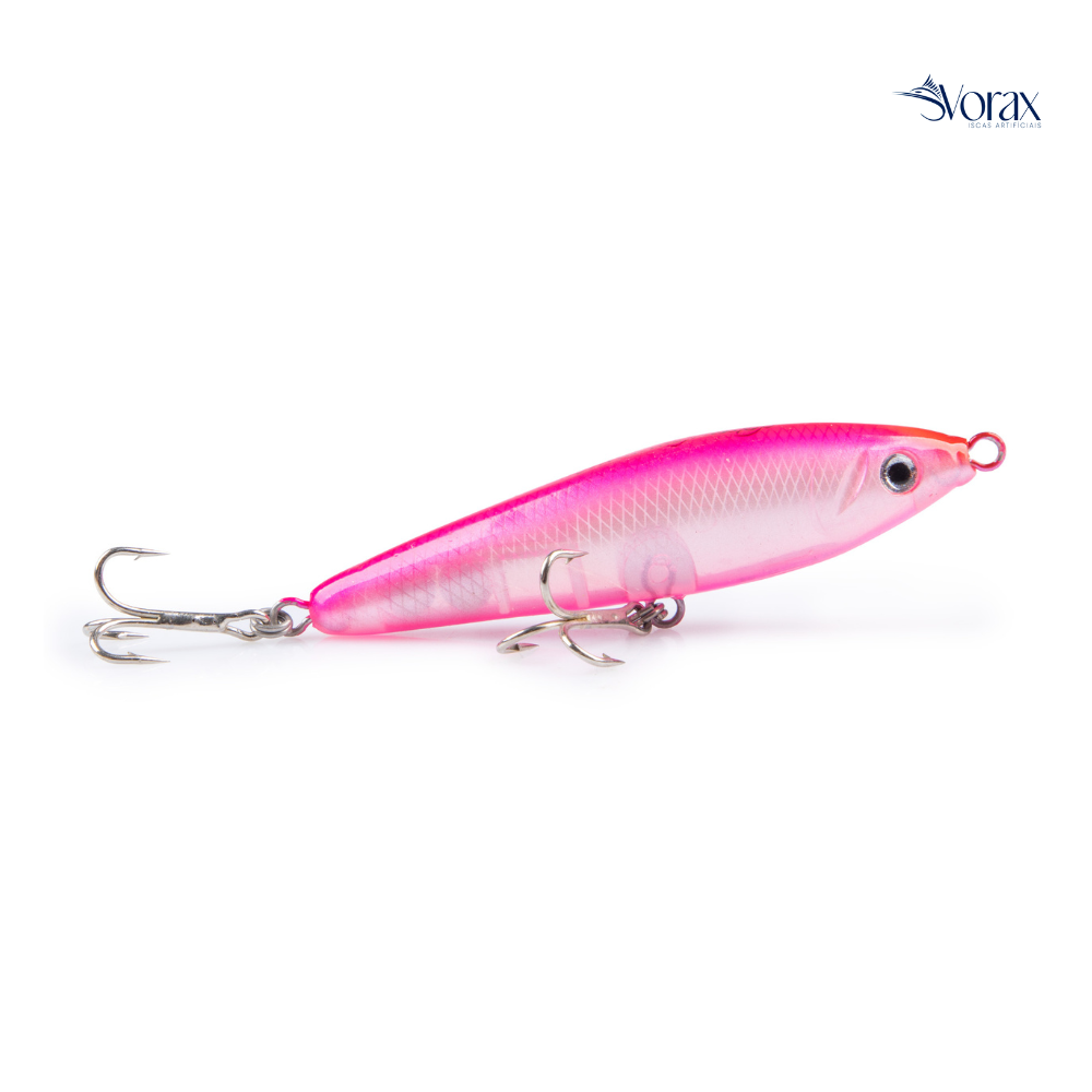 Isca MAGIC STICK Nelson Nakamura - 8cm - ROSA TRANSPARENTE