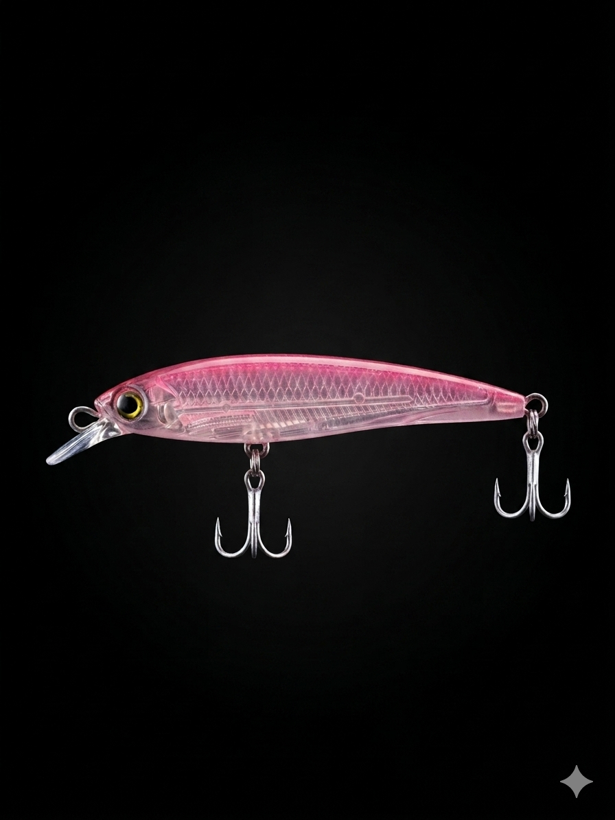 Isca LITTLE - 9cm - PINK TRANSPARENTE
